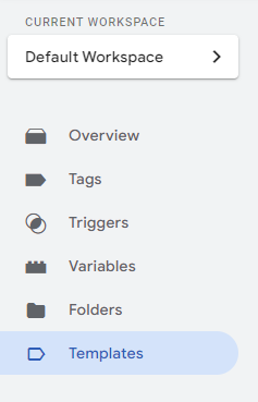 google tag manager templates