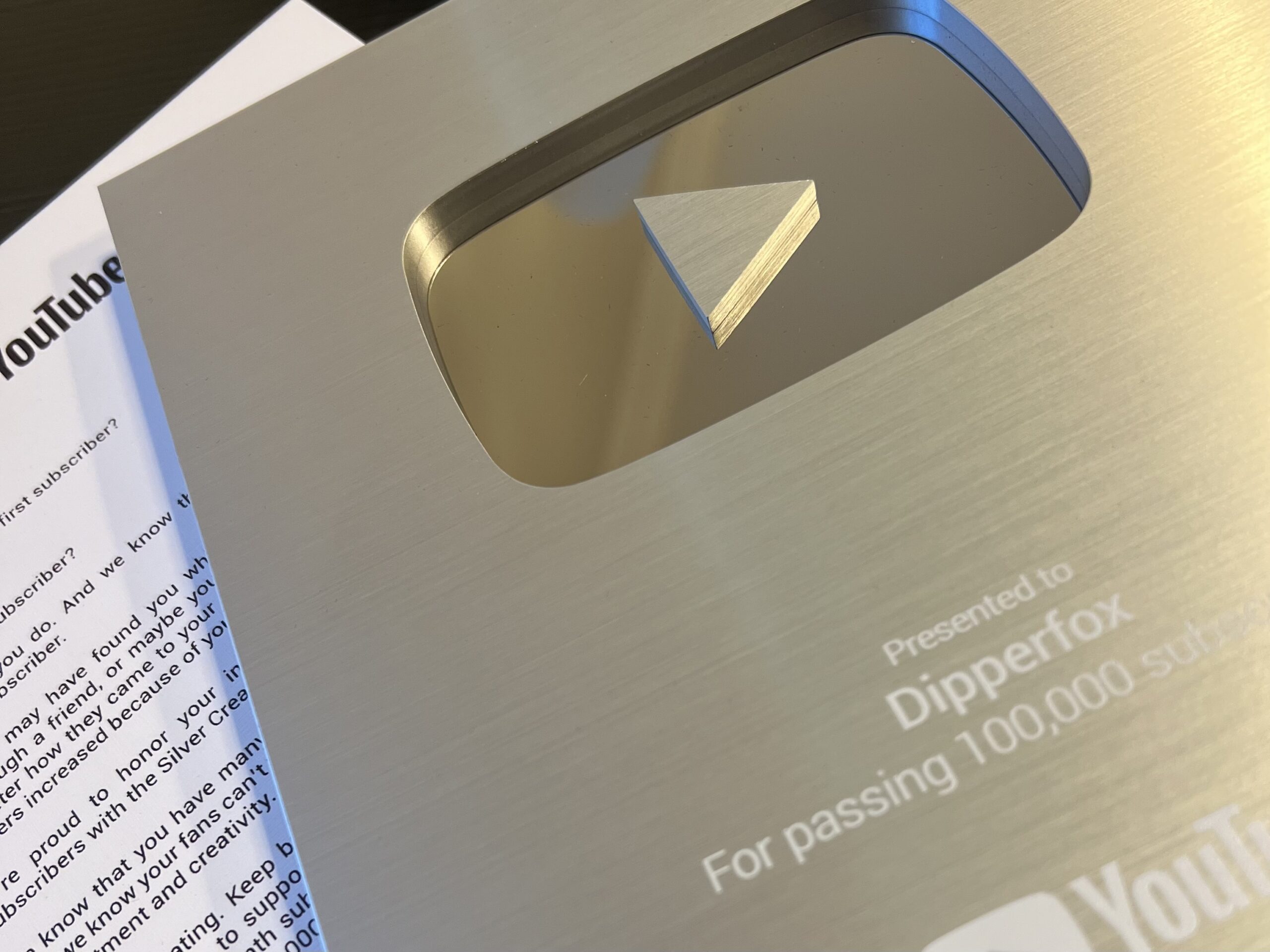 youtube play button - dipperfox