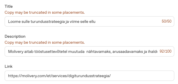 chatgpt reklaami seadistus
